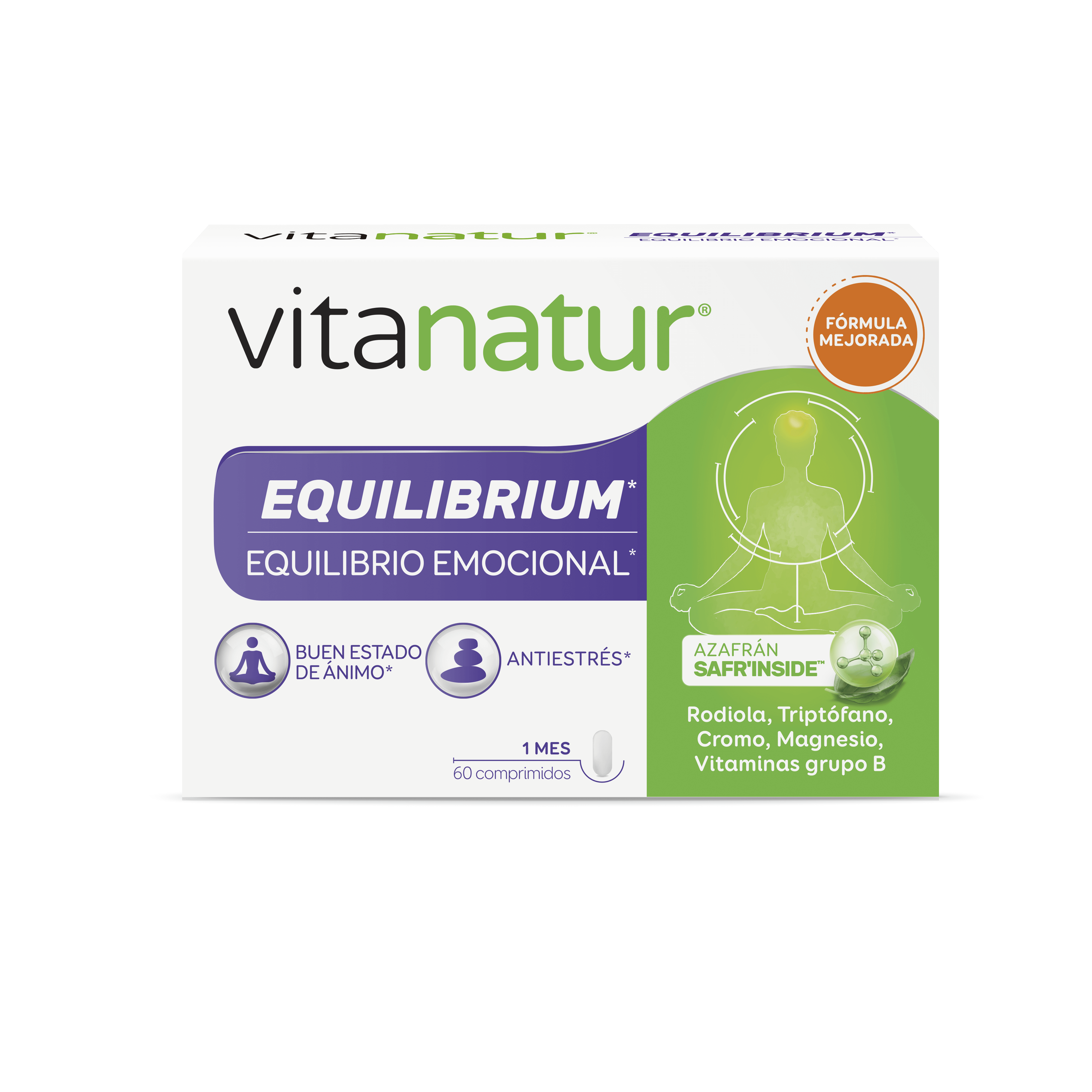 vitanatur equilibrium 60 comprimidos equilibrio emocional